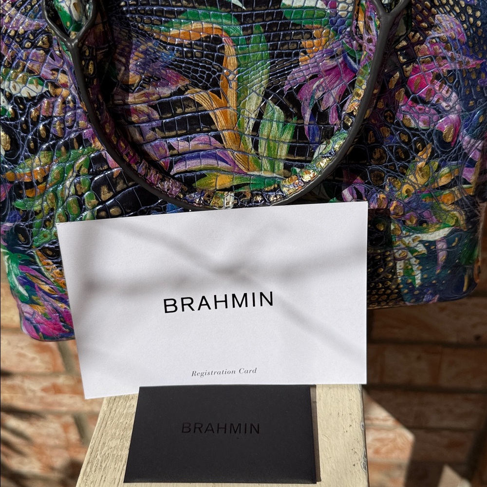 NWT👄Brahmin Duxbury Visionary Melbourne Leather Satchel - Picture 10 of 14
